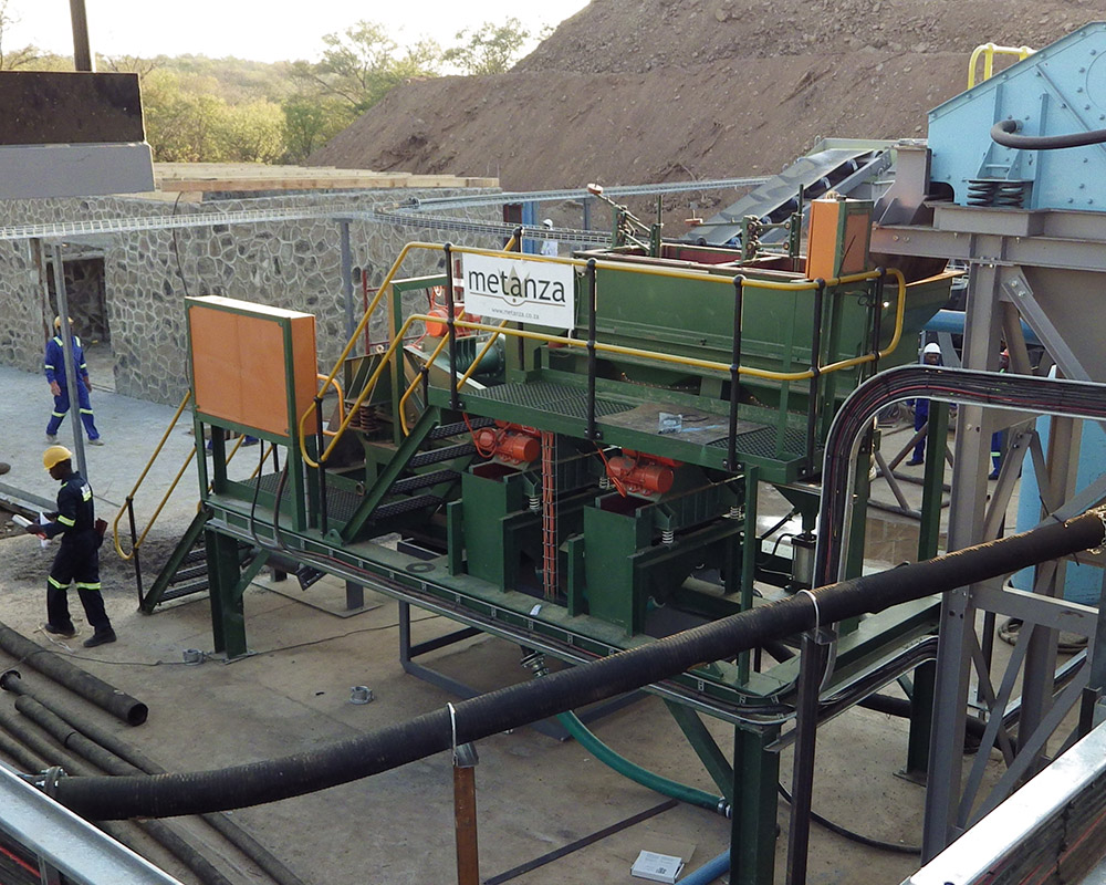 Metanza jig installation