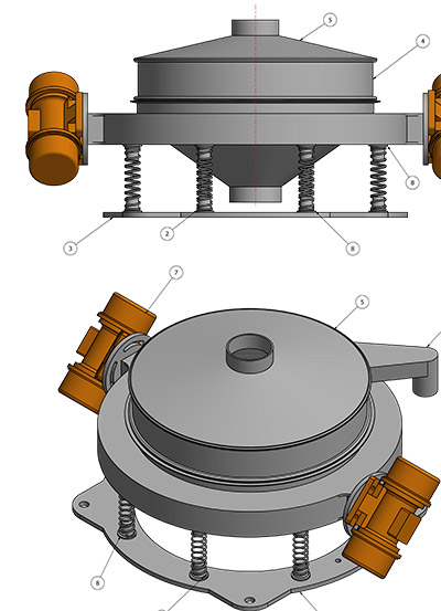 Small scale rotary screen